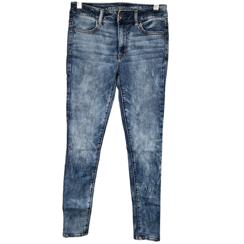 American Eagle Outfitters Hi Rise Jeggings Super Stretch Denim Women's Size 2